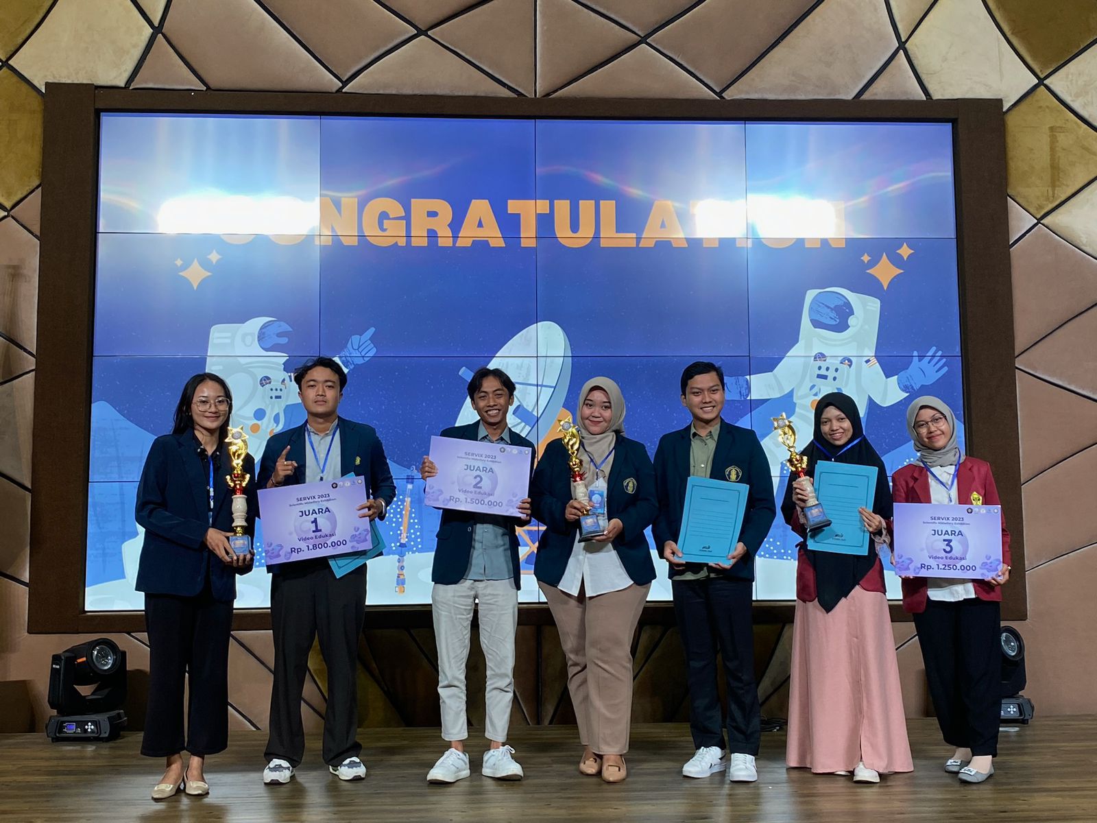 FK Unud students won 1st place in the Scientific Midwifery Exhibition (SERVIX) 2023 Health Education Video Competition
